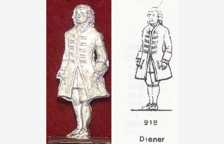 1750 Hof Maria-Theresia Adliger Höfling jubelnd ca Fohler Zinnfigur 30mm 