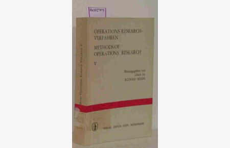 Operations Research-Verfahren. V. Methods of Operations Research. V.
