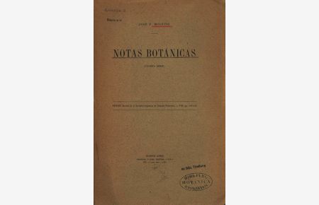 Notas botanicas.   - PHYSIS (Revista de la Sociedad Argentina de Ciencias Naturales), t. MII. pp,