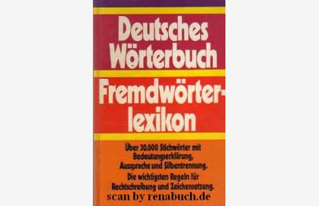 Deutsches Wörterbuch: Fremdwörterlexikon