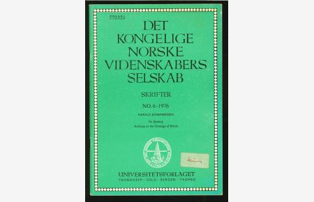 DET KONGELIGE NORSKE VIDENSKABERS SKRIFTER NO. 6-1976.