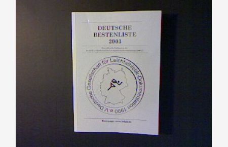 Deutsche Bestenliste der DGLD 2003.