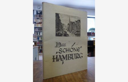 Bildbriefmappe `Das schöne Hamburg` mit 5 (von 8) Bildbriefbogen, künstlerische Reproduktionen in Kupfertiefdruck,