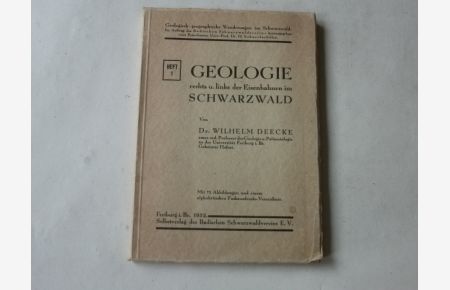Geologie rechts u. links der Eisenbahnen im Schwarzwald.