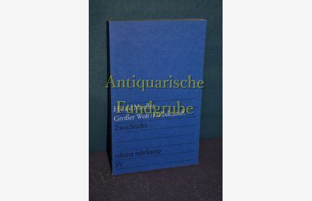 Grosser Wolf  - edition suhrkamp , 382