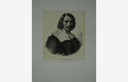 Portrait. Bildnis in Brustfigur nach rechts. Getönte Lithographie von Heinrich Joseph Hesse nach einem Selbstbildnis.