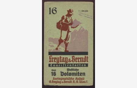 Freytag & Berndt Touristenkarten. Blatt 16: Westliche Dolomiten. 1:100 000