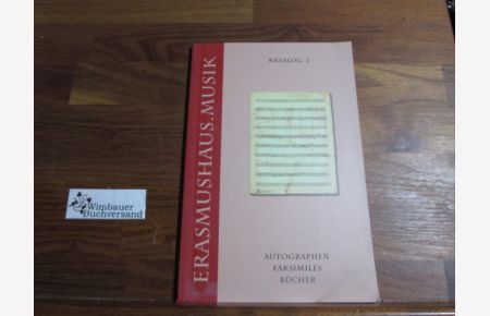 Erasmushaus Musik Autographen Katalog 2