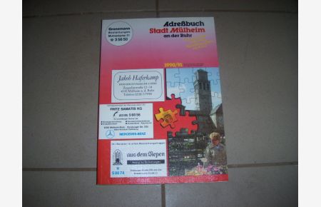 Mülheim, Adressbuch der Stadt Mülheim an der Ruhr 1990/91.