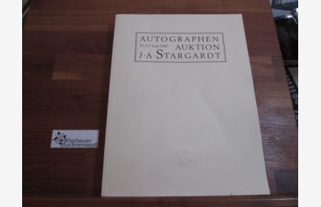 J. A. Stargardt Autographen Auktion, Katalog 687 2007