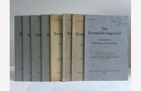 Zeitschrift für Ausbildung und Fortbildung. 8 Hefte aus 1941-1960