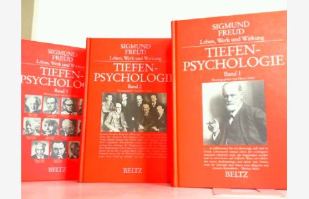 Sigmund Freud Leben, Werk und Wirkung. Hier Band 1-3 in 3 Büchern.   - 1: Sigmund Freud - Leben und Werk / 2: Neue Wege der Psychoanalyse, Psychoanalyse der Gesellschaft, Die psychoanalytische Bewegung / 3: Die Nachfolger Freuds.