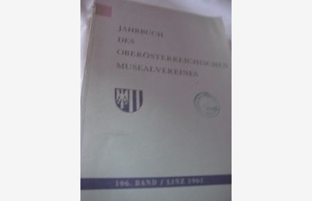 Jahrbuch des Oberösterreichischen Musealvereins 106. Band