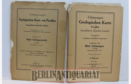 Erläuterungen zur geologischen Karte von Preußen  - und benachbarten deutschen Ländern.
