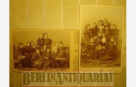 2 Original-Photographien  - aus der Zeit der Jahrhundertwende.