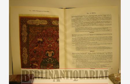 Meisterwerke altpersischer Teppichknüpferei.   - Eine Sammlung stylgetreuer Nachschöpfungen nach weltberühmten Originalen orientalischer Teppichkunst aus dem 16. und 17. Jahrhundert.