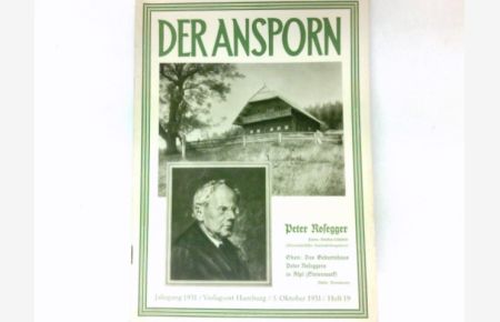 Der Ansporn :  - Heft 19 / 1931.