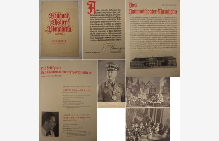 National-Theater Mannheim Festspiele 6. bis 16. Mai 1937