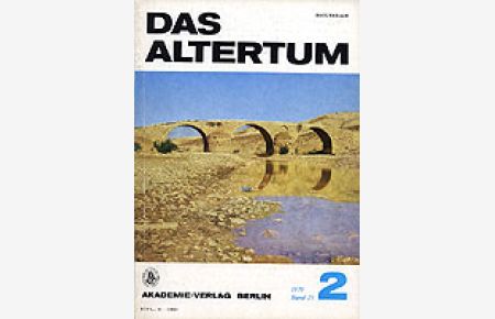 Das Altertum. Heft 2/1979. Band 25