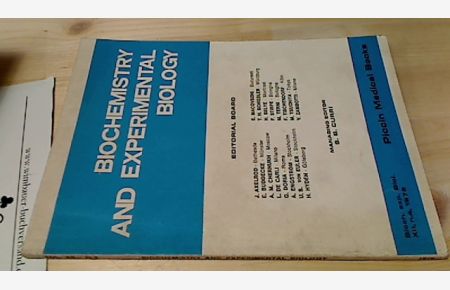 Biochemistry and Experimental Biology. XII, N. 4, 1976