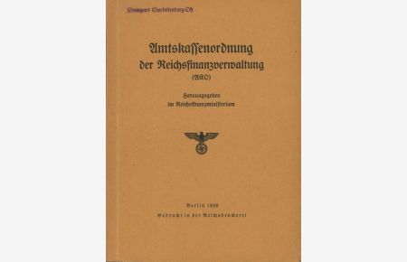 Amtskassenordnung der Reichsfinanzverwaltung (AKO)