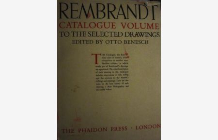 A Catalogue of Rembrandt`s Selectred Drawings