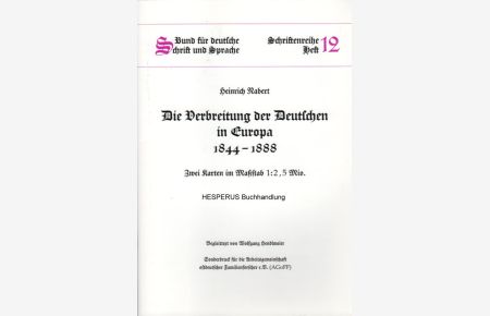 Die Verbreitung des Deutschen in Europa 1844-1888