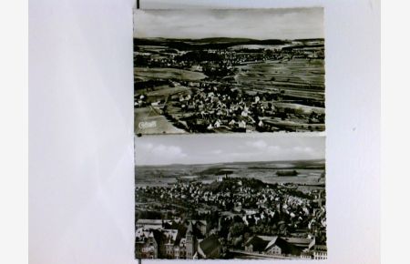 2 AK Montabaur im Westerwald, Luftbilder; ungelaufen, ca. 1955; Konvolut
