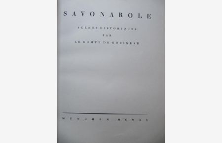 Savonarole.   - Scenes Historique.