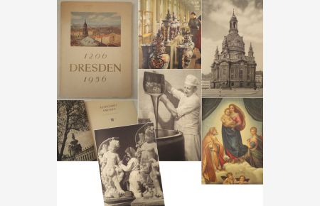 Festschrift Dresden. Zur 750-Jahr-Feier der Stadt 1206 - 1956 * mit O r i g i n a l - S c h u t z u m s c h l a g