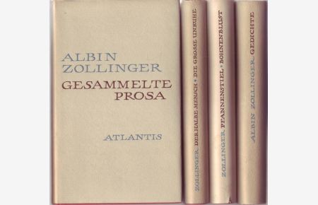 Gesammelte Werke Band. Vier (4) Bände (komplett). Geleitwort von Max Frisch.
