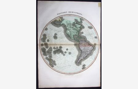 Western Hemisphere - Western Hemisphere North America map Karte Thomson