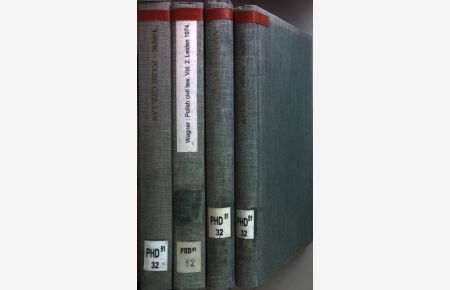 Polish Civil Law (4 vols. cpl. / 4 Bände KOMPLETT)  - Law in Eastern Europe - Series;