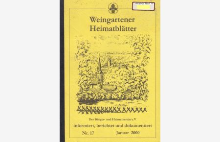 Weingartener Heimatblätter.