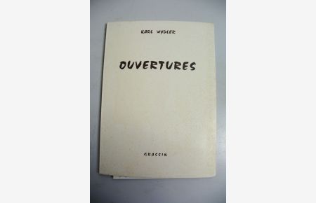 Ouvertures. HANDSIGNED BY AUTHOR!  - Poesie nouvelle 81.