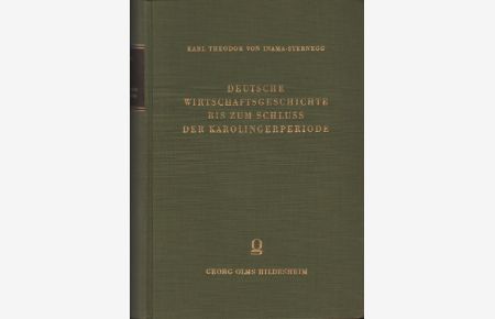 Deutsche Wirtschaftsgeschichte bis zum Schluss der Karolingerperiode.