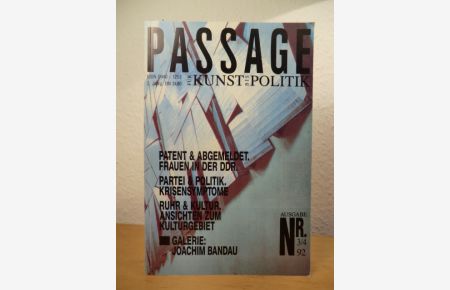 Passage. Für Kunst bis Politik. Ausgabe 3/4 - 2. Jahrgang, 1992