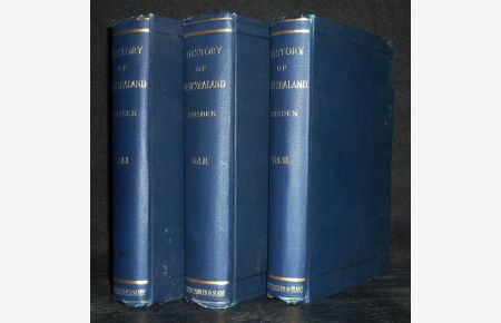 History of New Zealand. By G. W. [Georg William] Rusden. Second Edition. In Three Volumes.   - (3 Bände = vollständig).