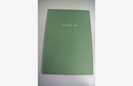 Venezuela 1966.   - 130. Neujahrsblatt zum Besten des Waisenhauses Zürich für 1967.