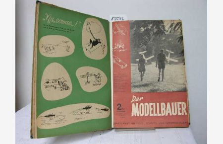 Der Modellbauer. Zeitschrift für Flug-, Schiffs- und Automodellbau. 2. Jahrgang Nummer 1-12 komplett,