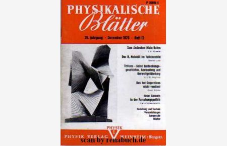 Physikalische Blätter, Heft 12 - 1973