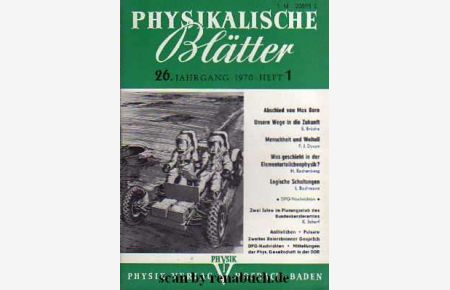 Physikalische Blätter, Heft 1 - 1970