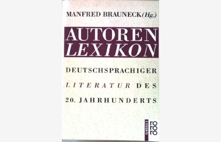 Autorenlexikon deutschsprachiger Literatur des 20. Jahrhunderts.   - Nr.6333