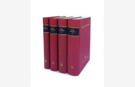 Codex liturgicus ecclesiae universae in epitomen redactus. Komplett in 4 Bänden. Reprografischer Nachdruck der Ausgabe Leipzig 1847.