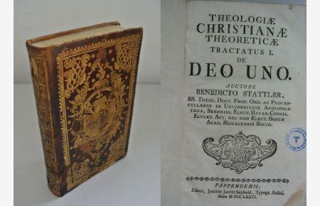Theologiae christianae theoreticae. Tractatus I: De deo uno. + Tractatus II: De angelis. + De locis theologicis. (3 Werke in einem Band / 3 works in 1 vol. )