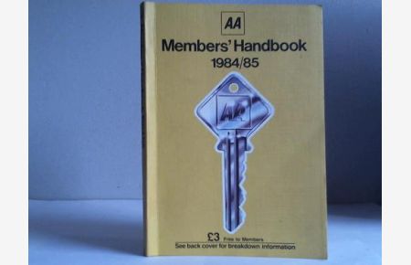 AA Members` Handbook 1984/85