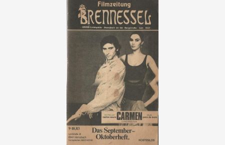 Filmzeitung Brennessel 9-10/83 (Union-Lichtspiele Hemsbach)
