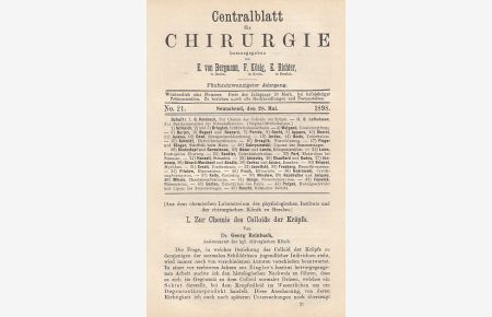 Zur Radikaloperation der Schenkelhernien. IN: Zbl. Chir. , 25/ 21. , S. 548-550, 1898, Br.
