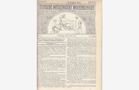 Zur kriegschirurgischen Bedeutung der neuen deutschen Infanterie-Munition. IN: Dtsch. med. Wschr. , 32/13 S. 489-514, 1906, Br.
