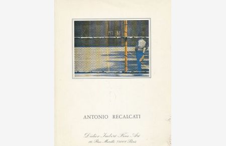 Antonio Recalcati. 11 avril - 30 mai 1986.